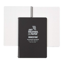 Modestone A5 Waterproof Notepad (100 Pages/50 sheets 210x148mm) Black