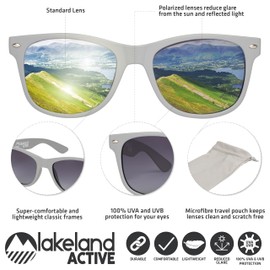 Lakeland Active Keswick Classic Polarized Sunglasses - Matte Ash Grey