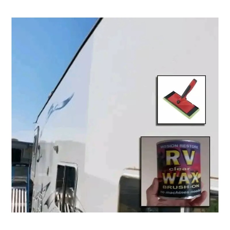Mission Restore RV WAX - for 45ft, EZ wipe -