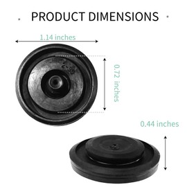 Toilet Fill Valve Seal Kit, Compatible with Kohler 83143 and Compatible with Fluidmaster 200, 242, 400, 747 Fill Valves, 2 Pack Replacement Seals for Toilet Tank Repair