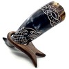 Stark wolf engraved horn mug Game of thrones 12 inch
