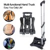 Sutekus Folding Hand Truck and Dolly 110-lbs Lightweight Portable Luggage