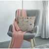 Smooffly Cushion Cover Classroom ABCs Education Decorative Throw Pillow Cover