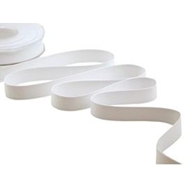 Furlanis - Doppio Raso Opaco, Nastro per Decorazioni, Pacchi Regalo, Bomboniere - Bianco Naturale, 15 mm x 20 m