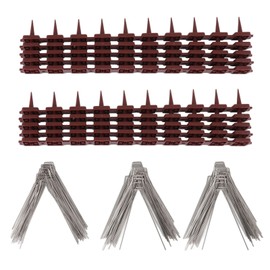 Bird Spikes 15 Feet Stainless Steel Pigeon Deterrent Spikes for Fence Roof Mailbox Window SK430 (4+2)