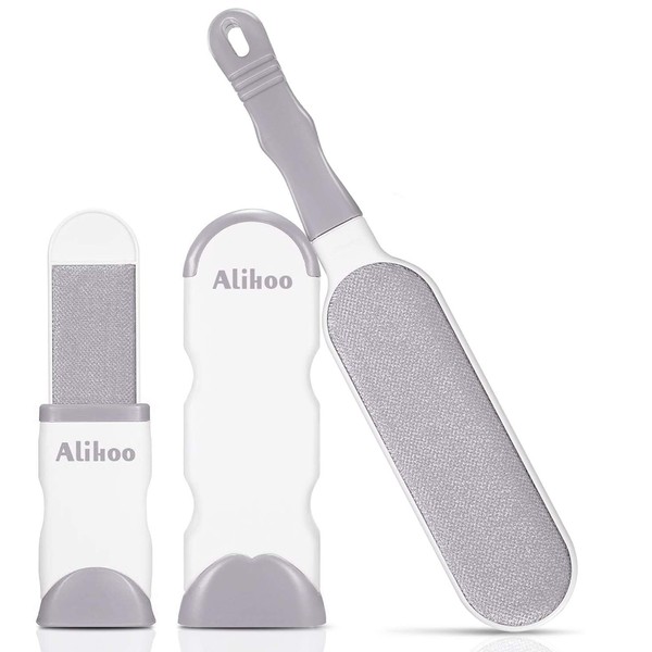 Alihoo Bürste Haarentferner, Pet Pinsel,Neu mit doppelseitiger Fusselbürste und selbstreinigender