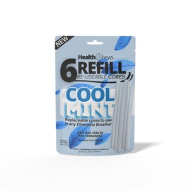 HealthChews New Aromatherapy with Essential Oil Refills Chewable Breather Natural to Quit Habits with Aromatherapy with Essential Oils for on the Go:_CoolMint Refills