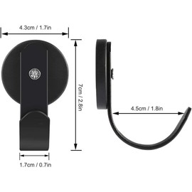 Linwnil 2 Pack Magnetic Wreath Hanger Wreath Holder Wreath Hanger Hook for Metal Front Door for Christmas Decorations