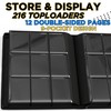 Premium 9 Pocket Card Binder for 216 Cards, Vintage Double