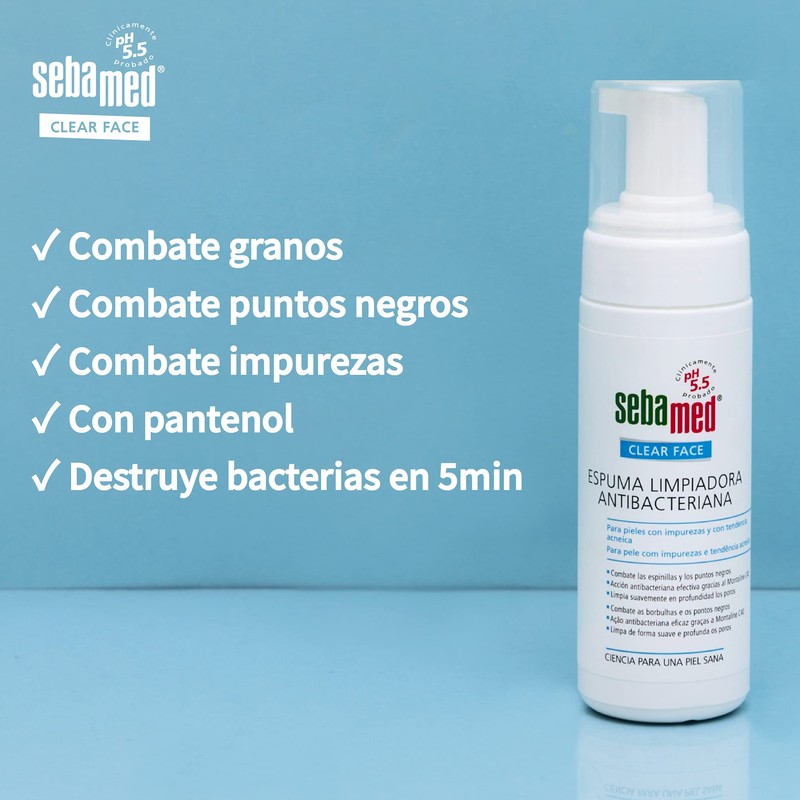 Seba Med Clear Face Espuma Limpiad 150 ml