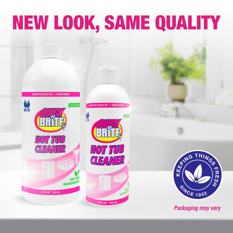 Quick 'n Brite Heavy Duty Hot Tub Cleaner - Non-abrasive
