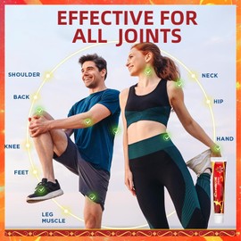 2 x Chilli Massage Gel for Neck, Knees, Hands & Feet Joints to Improve Blood Circulation, Suitable for All!