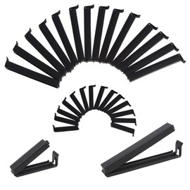 DIYASY 30PCS Food Bag Clips, 6cm x 15, 11cm x 15 Food Clips Reusable Bag Sealing Clips for Kitchen & Freezer Food Storage, Black