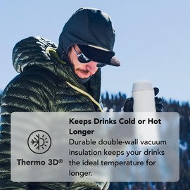 MiiR Wide Mouth Water Bottle - 32oz Insulated Water Bottle in Stainless Steel with Double Wall Vacuum Insulation, Leakproof Design, Keeps Drinks Hot or Cold