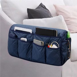 DZOZO Sofa Armrest Organizer Arm Rest Organiser Hanging Sofa Caddy Storage Bag TV Remote Control Holder Chair Tidy Couch Arm Rest Storage Bag Couch Caddy Organiser