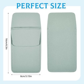 Jetec 6 Pcs Pocket Protector for Men Women Faux Leather Pen Holder Pouch Multipurpose Pocket Saver Pencil Holder for Shirts, Pants, Lab Coats, Nurses Day Gift Hospital Office, 6 Colors