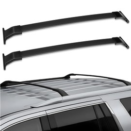 SCITOO Roof Rack Cross Bar 165LBS Compatible with for Honda Odyssey 2011-2017 Aluminum and Plastic 2 Roof Cross Bars Black