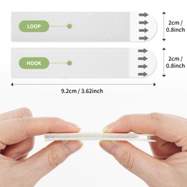 Newthinking 24 Pair Picture Hanging Strips Heavy Duty, Large Heavy Duty Picture Canvas Hanger No Nails, Double Side Water-Resistant Hook Loop Mounting Tapes, Photo Frame Stickers for Wall (24)