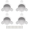 Biaungdo 2 Inch PVC Table Leg Cap Fittings Furniture Grade