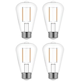 GE Relax ST19 Vintage 60 Watt Equivalent Soft White Medium Base (E-26) Dimmable Decorative Light Bulbs (4-Pack)