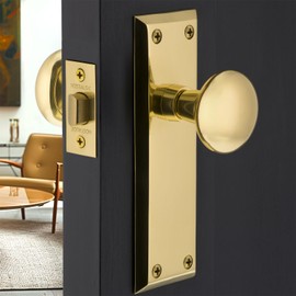 Nostalgic Warehouse New York Door Knob with Plate