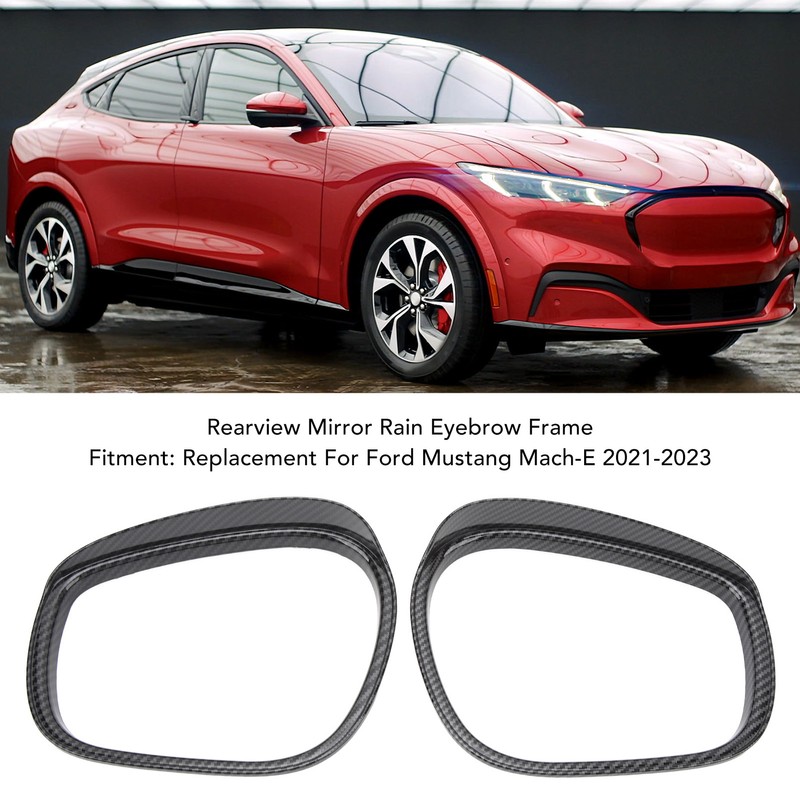 2Pcs Rearview Mirror Rain Eyebrow Frame Door Mirror Frame Trim