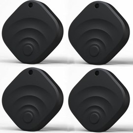 2025 New Smart Air Tracker for iOS or Android, 2 in 1 Bluetooth tracker Tag Works on Google and Apple's "Find My" app, 2 Years of Use, IP67 Waterproof Key Finder/Item Finder/Luggage Tracker(4 Pack)