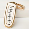 OLLEN TPU Key Fob Cover Fit for Ford C-Max Edge