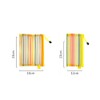 UUYYEO 6 Pcs Striped Mesh Makeup Bags Travel Cosmetic Pouches