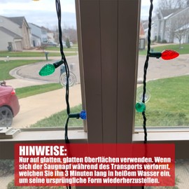 Paquete de 120 mini ventosas para luces de hadas, 30 mm pequeños ventosas transparentes para luz de Navidad, soportes de cadena de luz, ganchos de cuerda para ventana de ventosa clips para colgar decoraciones de Navidad de temporada