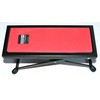 BASIX Guitar Footstool Metal with Non-Slip Plastic Pad in Red