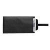 Genuine Leather Security Wallet Pouch with Belt Loop AC501 Black