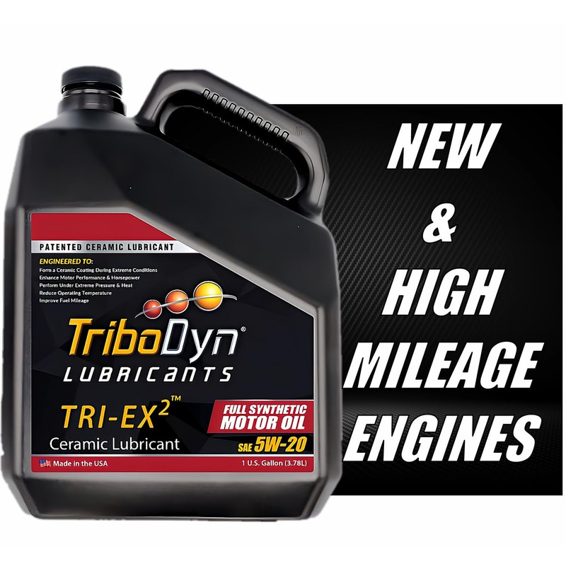 TriboDyn TRI-EX2 5w20 Synthetic Motor Oil with Ceramic Coating (5W-20,