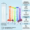 100PCS RAINFLOW Disposable Popsicles Molds Bags - Freezer Ice Pop