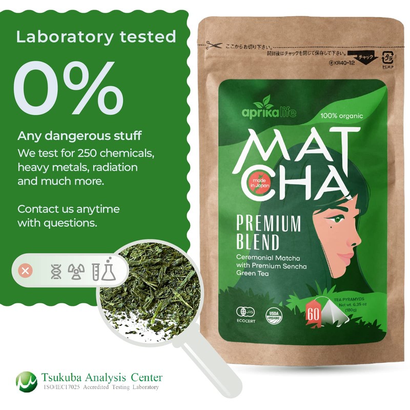 Organic Japanese Matcha Green Tea Bags - Ceremonial Grade Matcha
