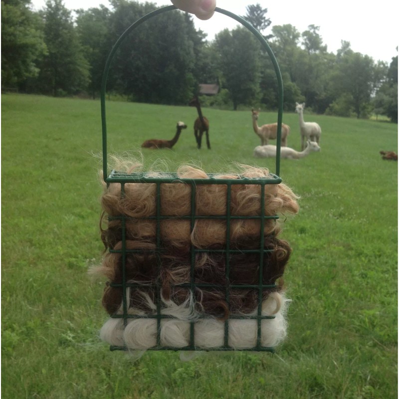 Bird Alpaca Fiber Bird Nester 100% with refill alpaca ready