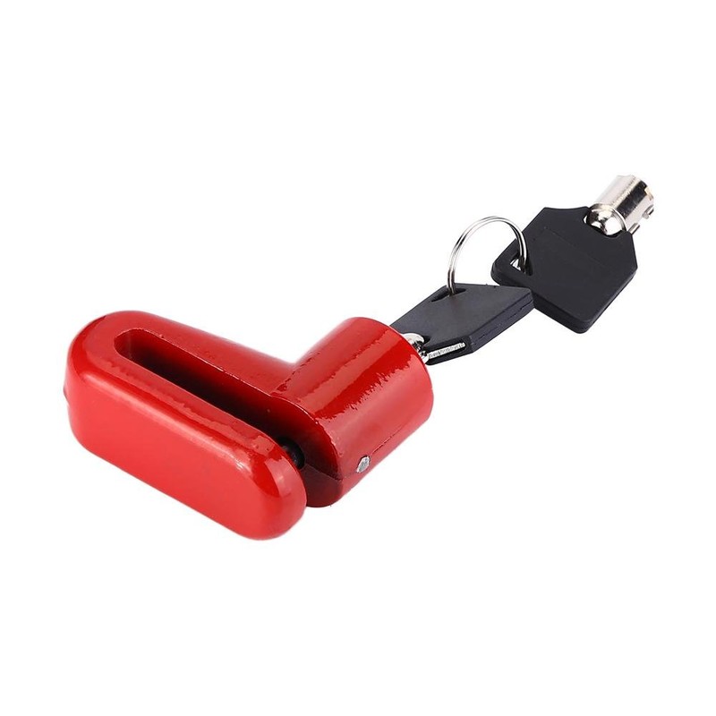 Metal Brake Disc Lock with Plastic Frame and Key for