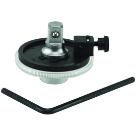 Qiilu 1/2" Torsion Wrench, Adjustable Drive Angle Torsion Wrench Measure Car Gauge Tool Set 360 Degree Angle