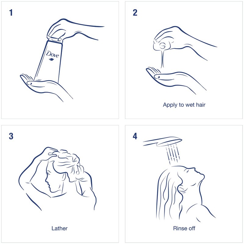 dove shampoo 250ml glowing ritual