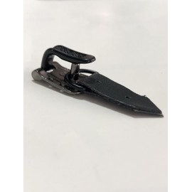 4 x Heavy Duty Hinged Spring Action Black Metal Hooks & Eyes Closure Clasp for Fur Thick Leather Coat Wool Cape Stole Crafts