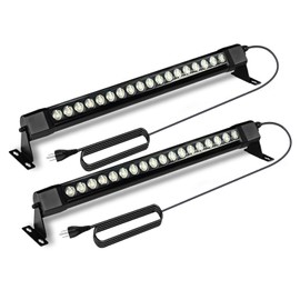 nanzgecc 36W LED Wall Washer Light Bars, 2FT 5000K Daylight White Outdoor Wall Washer Light, 120V Waterproof IP67 Wall Washer Lights for Outdoor, Plug in (2 Pack)