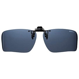 9339-02 Sunglasses, Clip-on Keeper, Flip-up, UV Protection & Glare Prevention, Polarized Lens, Driving, Smoke, Keeper Side Cover, Made in Japan