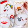 Bracelet String Kits, 50 Colors Rainbow Color Embroidery Thread, Cross