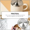 Operitacx Pack of 2 Stainless Steel Cup Covers for Drinks,