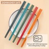 BamLue 10 Pairs - 5 Colors Fiberglass Chopsticks - Reusable
