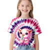 UGTEWXU Kids Pink Purple Tie Dye Shirt for Girls Boys