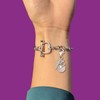 Quiges 925 Silver Elephant Charm Pendant with Lobster Clasp for