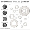 PATIKIL 1" ID x 2" OD Stainless Steel Flat Washers,