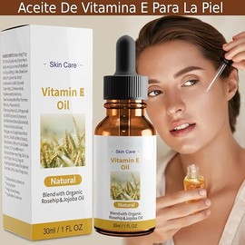 Vitamina E Aceite Esencial para la Cara Hidratante Iluminador de la Piel Aceite Hidratante Facial Herramienta para el Cuidado de la Piel Cómodo Suave Adecuado para Uso de Mujeres Y Hombres
