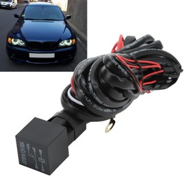Angel Eye Relay Harness Angel Eye Relay Harness Abs Rubber Metal Led Ccfl Angel Eyes Relay Wire Harness Fade On Off Function Replacement For E46 3 Series